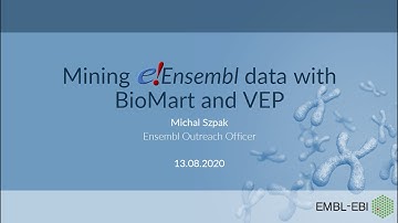 Ensembl Updates - BioMart and the Variant Effect Predictor (ClinGen Biocurator Working Group)