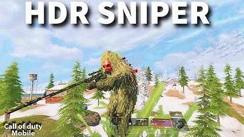 NINJA HDR Sniper gameplay | COD mobile HDR Sniper LOADOUT