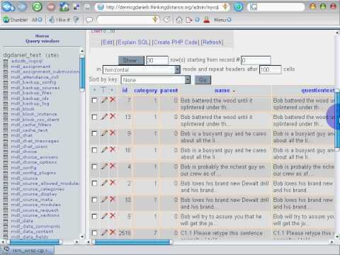 Tutorial phpMyAdmin Searching and Deleting Data. Build an LTSP Network!