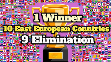10 Eastern European Countries & 9 Elimination Marble Race Tournament in Algodoo