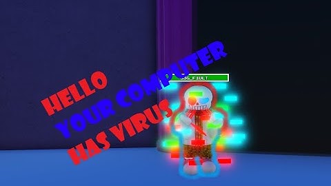 Showcasing Fatal Error Sans in Undertale Last Karmatic Retribution Test Place! (Roblox)