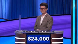 Caleb Groen loses on Jeopardy!