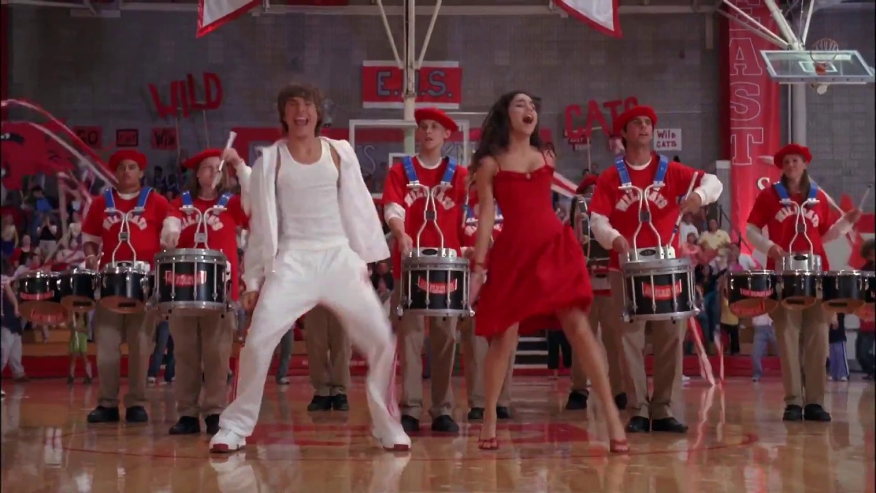 High School Musical Cast We Re All In This Together From High School Musical Youtube