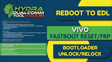 How to Remove Latest VIVO Qualcomm Mobiles  FRP/Factory Reset in Fastboot Mode By Hydra tool