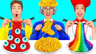 Me vs Grandma Cooking Challenge | Amazing Kitchen Recipes by HAHANOM Challenge