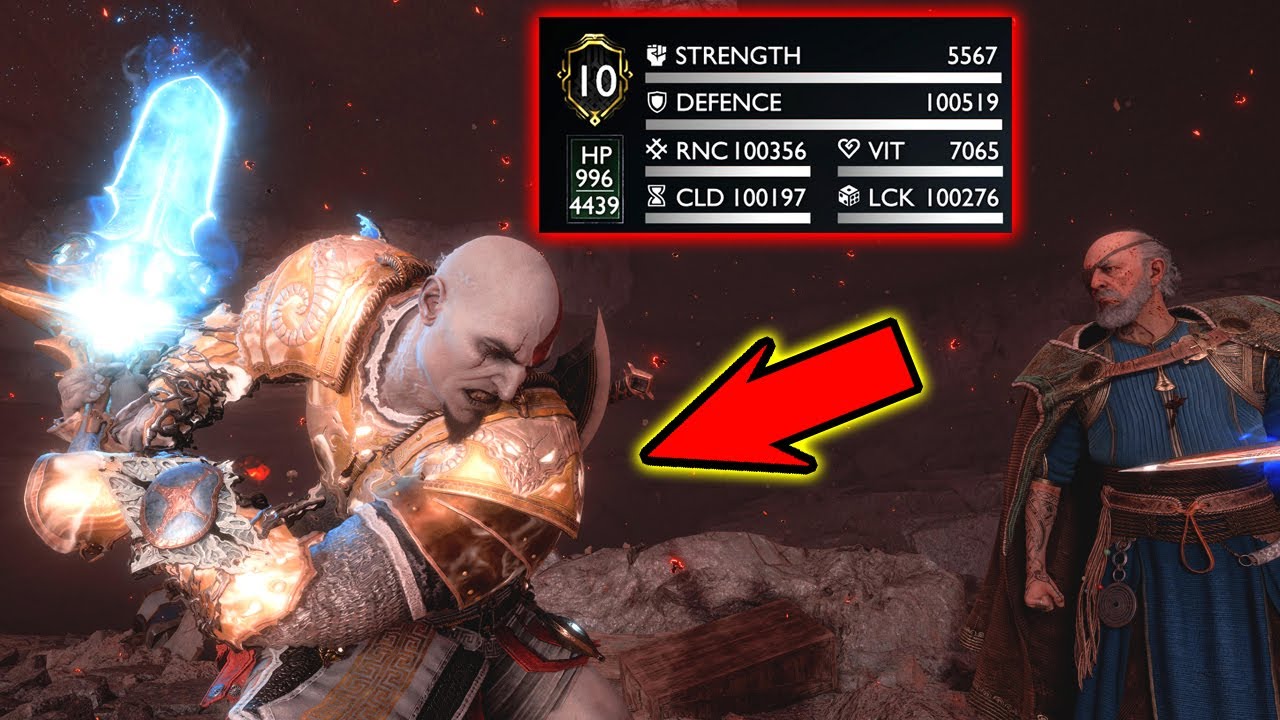 DLC Young Kratos GOLDEN ZEUS ARMOR VS Odin [GOD MODE MODDED BUILD