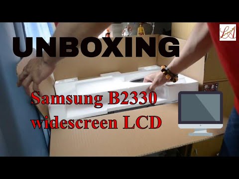 Unboxing Samsung B2330 widescreen LCD | Samsung SyncMaster B2330 23" Widescreen LCD Monitor - Black