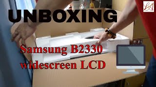 Unboxing Samsung B2330 Widescreen Lcd Samsung Syncmaster B2330 23 Widescreen Lcd Monitor - Black