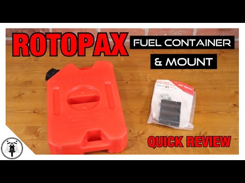 RotoPax 1 Gallon Fuel Container // Standard Pack Mount // Quick Review