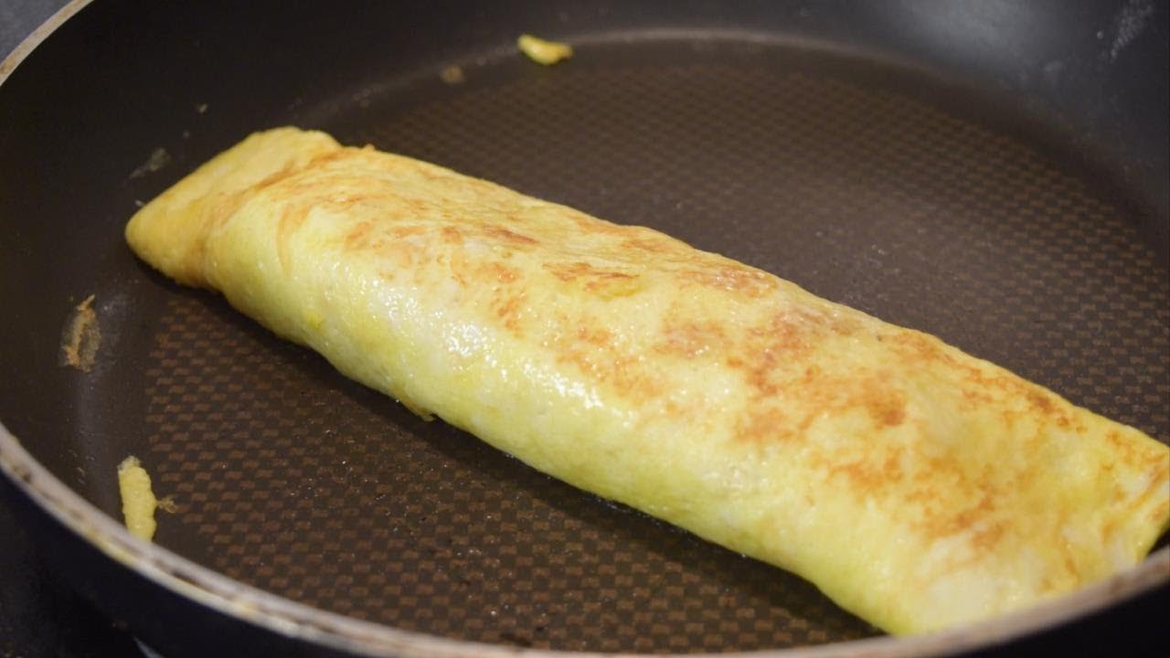 Omelette de Jamon y Queso super facil - paso a paso - YouTube