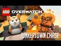 Watch Wrecking Ball chasing Junkrat & Roadhog inside Junkertown  LEGO® Overwatch™
