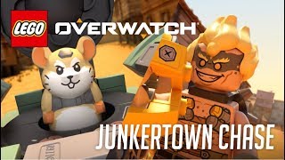 Watch Wrecking Ball chasing Junkrat & Roadhog inside Junkertown  LEGO Overwatch