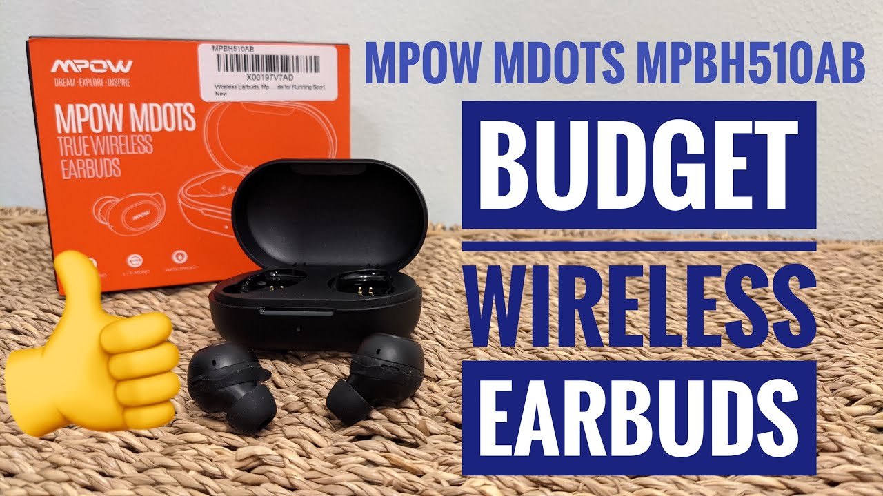 Mpow Auricolari Mpow Mdots cuffie Bluetooth 5.0 In-ear BH510A Wireless IP64 Waterprof 