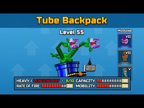 A MARIO BROS WEAPON! (Good) | Tube Backpack (Review) | Pixel Gun 3D
