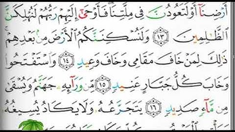 مصحف التجويد الصفحة 257 إبراهيم الأخضر