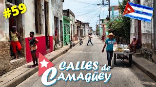 Con bicicleta desde Parque Cristo hasta Parque Marti  - Calles de Camaguey  - 2020 Cuba