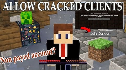 How to Allow Cracked Minecraft Clients to Join Your Server | Allow Non Payed Accounts Join  2021