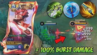 CLINT NEW ABNORMAL BURST DAMAGE BUILD!🔥 (must try) CLINT BEST 1 HIT BUILD 2026!!