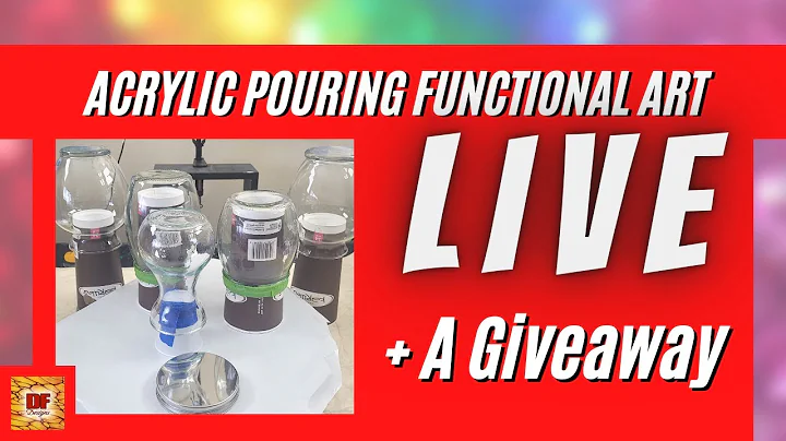 Acrylic Pouring Over Vases & Candy Jars | Functional Art | Beginners Tutorial LIVE