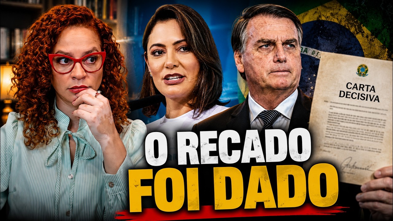 BOLSONARO ENTRA EM CAMPO — manda Michelle desistir e prepara carta decisiva