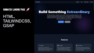 Build a Stunning Landing Page with TailwindCSS & GSAP Animations |#dev4fun| #webdevelopment #coding