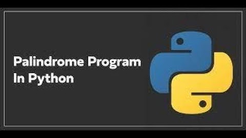 Python Trick: Check if a Number is a Palindrome!