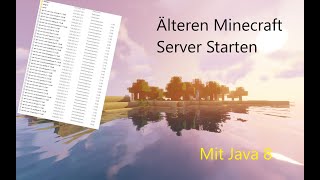 Minecraft Server mit anderer Java Version Starten | How to Minecraft Server