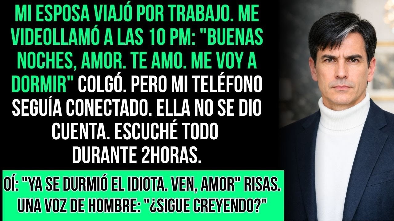 Mi Esposa Videollamó Desde El Hotel  Olvidó Colgar  Escuché： ＂Ya Se Durmió El Idiota   ＂