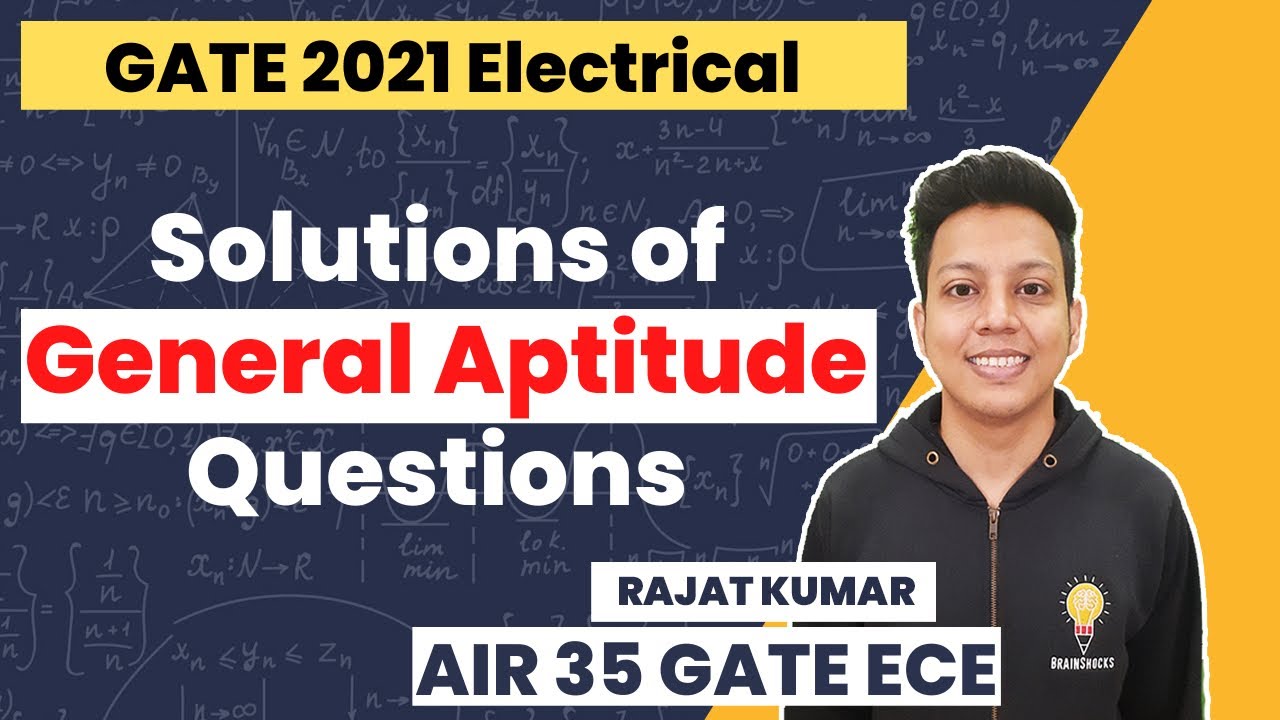 GATE Aptitude Previous Year Questions | Part 83 | GATE 2021 EE | Rajat ...