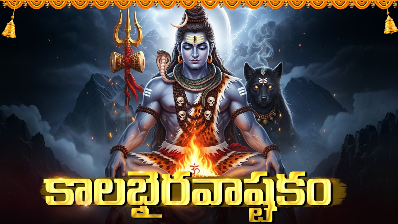 కాలభైరవ అష్టకం వింటే సర్వ కష్టాలు తొలగిపోతాయి | Powerful Kalabhairava Ashtakam In Telugu
