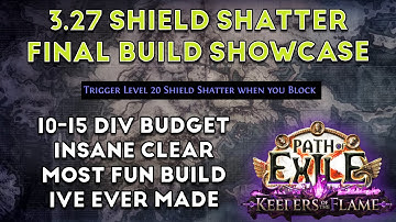 ❰Path of Exile 3.27 Keepers of the Flame❱ Shattershard Final Build Showcase | Mijn build van de c...
