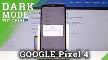 How to Turn on Dark Theme in GOOGLE Pixel 4 - Pixel Dark Mode