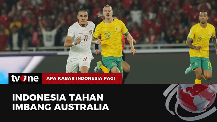 Indonesia Tahan Imbang Australia Kualifikasi Piala Dunia 2026 | AKIP tvOne