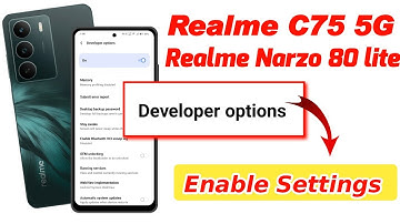 Realme narzo 80 lite me usb debugging kaise kare !! realme c75 me usb debugging kaise kare 
