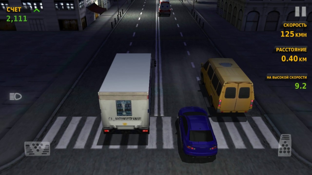 Traffic Racer (Lancer 10) - ночной город, свободный заезд 2 - YouTube