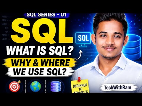 SQL Full Introduction in Marathi | What, Why, Where | TechWithRam