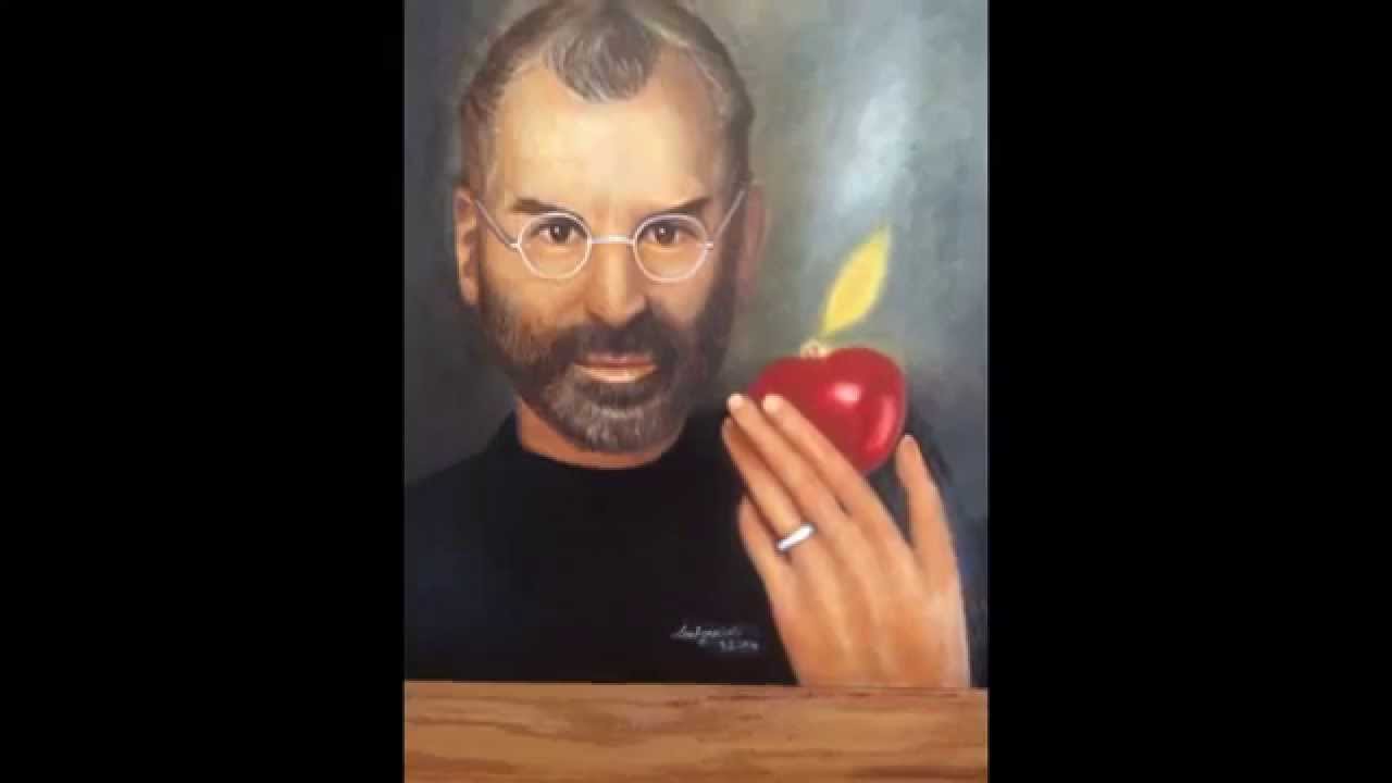 Steve Jobs oil Painting from Modernist Artist Soo Agnes Loh YouTube