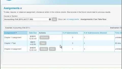Taking an Assignment in CengageNOW: For Students