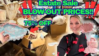 Last HOURS Of Estate Sales! 🔥HUGE DISCOUNTS🔥75% Off! Lets Stock UP! +HAULS