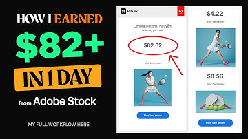Adobe Stock Earning $82+ in One Day With AI-Generated Images