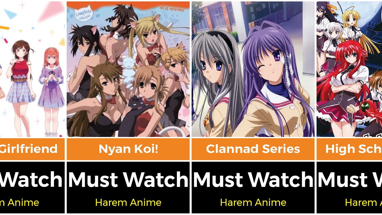 Harem animes be like… #anime #harem #animegirl