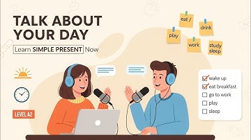 Talk About Your Day in English - Learn Simple Present Tense with Daily Routine | English Podcast