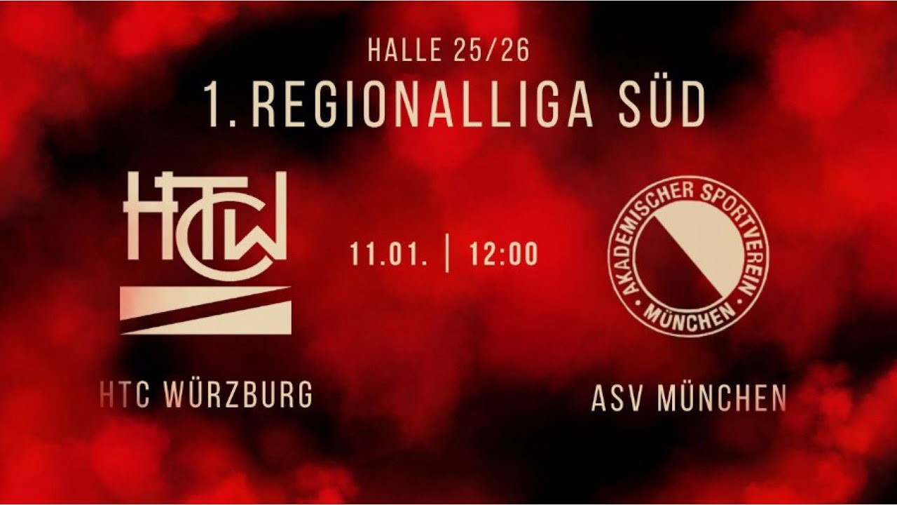 1. Regionalliga Süd Halle | HTC Würzburg vs ASV München | 1. Halbzeit 