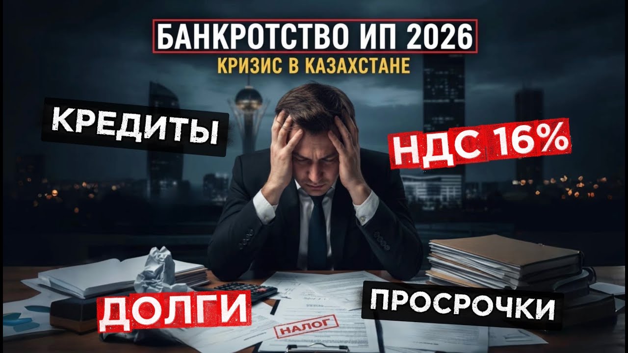 Банкротство ИП в 2026 году. Последствия банкротства физических лиц в Казахстане. Повышение НДС.