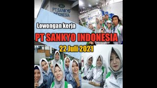 Lowongan kerja PT SANKYO INDONESIA