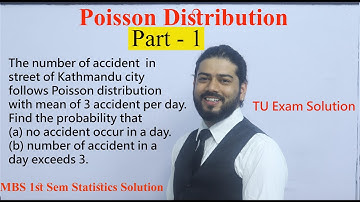 Poisson Distribution (Probability ) Part 1 MBS First Semester Statistics Solution in Nepali Easy Way
