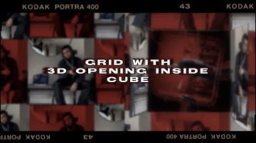 Grid w/ 3D inside cube opening | videostar