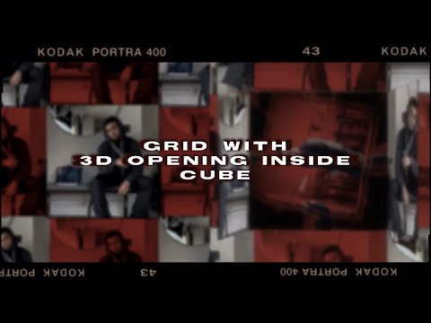 Grid w/ 3D inside cube opening | videostar