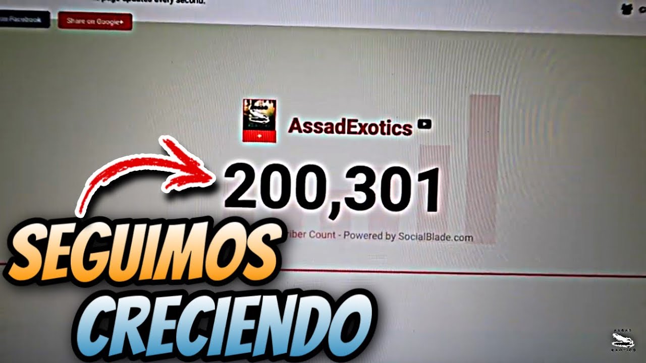 Ya Somos 200K (Recorrido Rápido) - YouTube AssadExotics