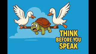 The Foolish Turtle & The Swans | Panchatantra Moral Story for Kids | Think Before You Speak